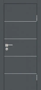 Межкомнатная дверь P-12 Графит матовый