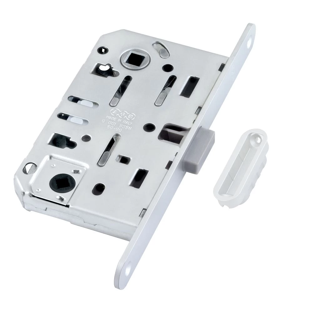 Фото B06102.50.FM.640 Защелка врезная WC (белый) MEDIANA POLARIS с отв. планкой (скин)