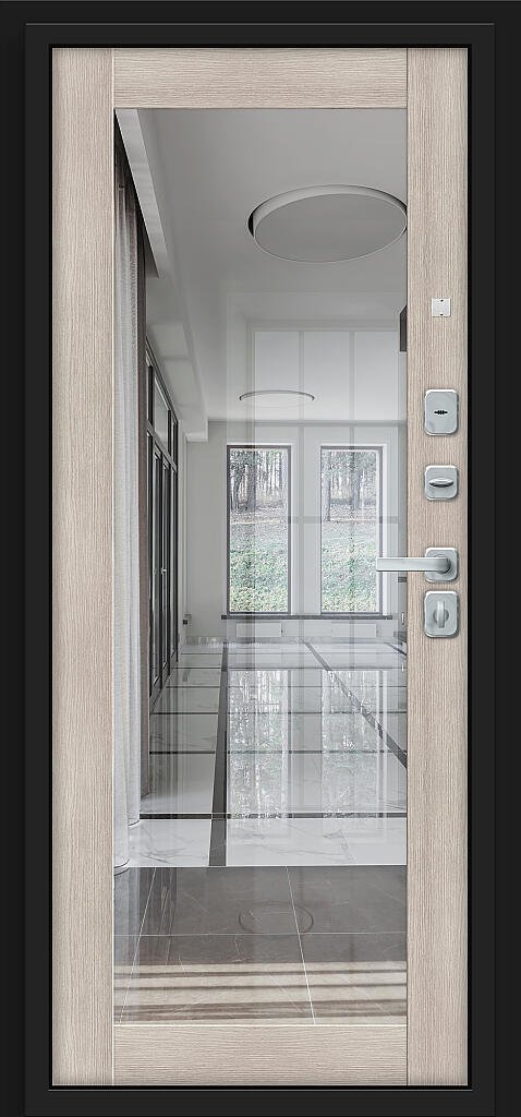 Входная дверь Флэт/BChrome Almon/Cappuccino Melinga BR6169 внутренняя сторона