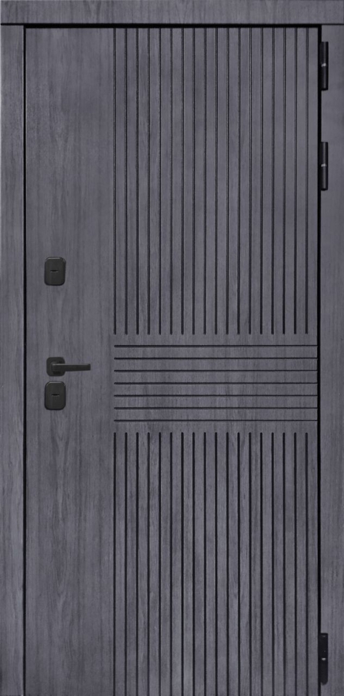 Входная дверь ДвериПРО Берген СБ-3 листв. бел. (21 беленый дуб) DPRO196776 внешняя сторона